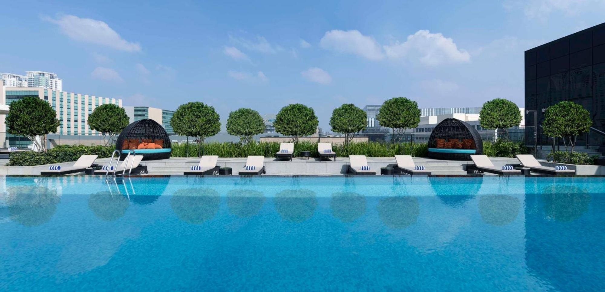 Hilton Bengaluru Embassy Manyata Business Park Hotel Eksteriør billede